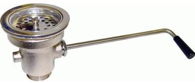 AA Faucet AA-301 Twist Handle Waste Valve 3-1/2" Sink Opening, 1-1/2" Drain Outlet