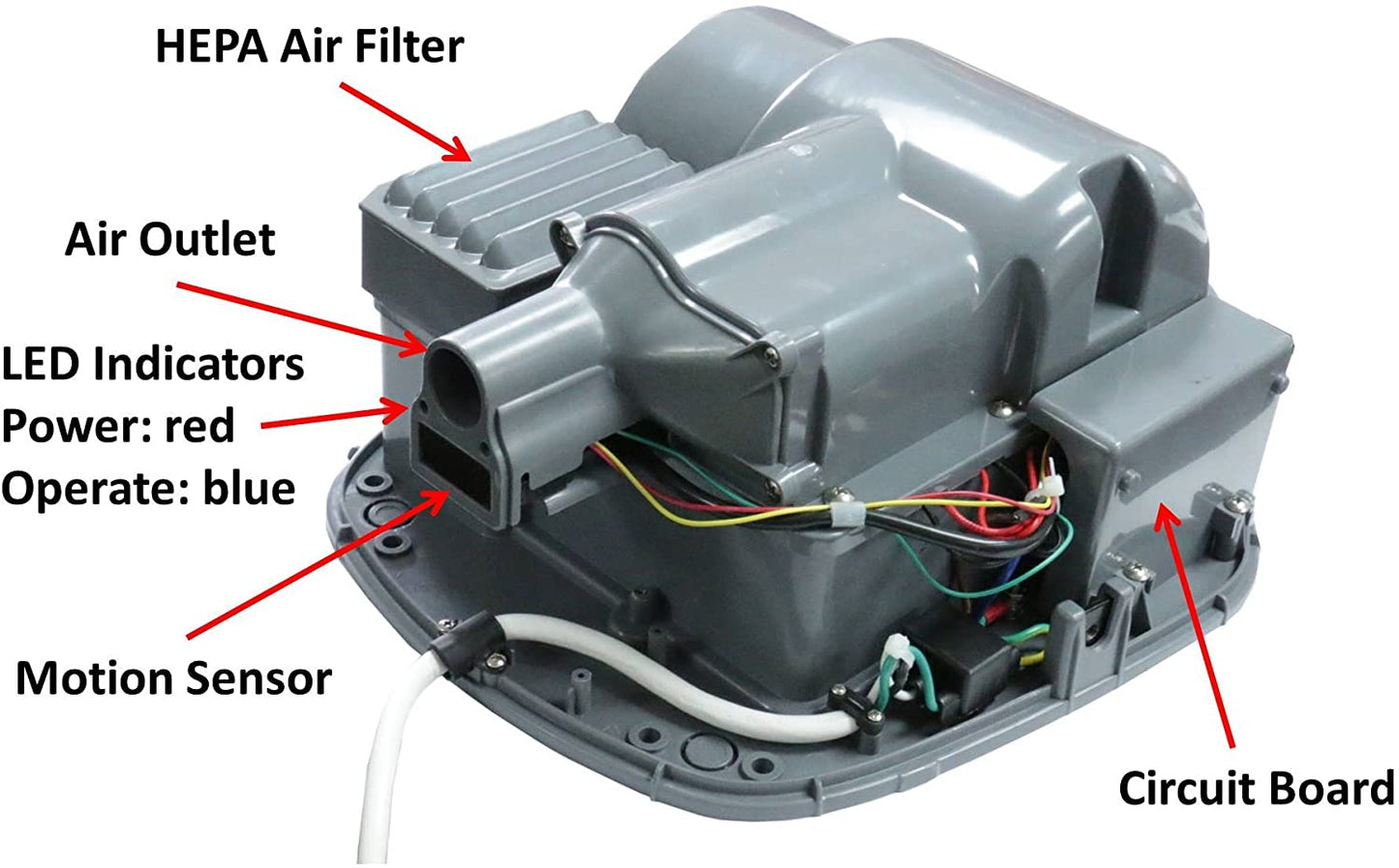 Awoco Standard Heavy Duty Stainless Steel 1450W 120V Automatic High Speed Commercial Hand Dryer, UL Listed
