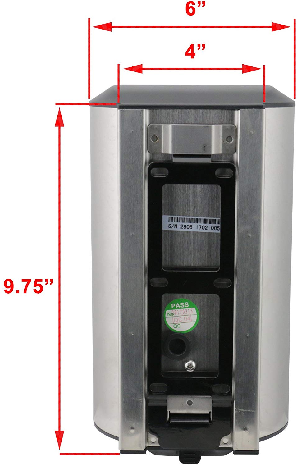 Awoco Round Stainless Steel 1350W 120V Automatic High Speed Commercial Hand Dryer, UL Listed, 1 Year Warranty