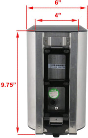 Awoco Round Stainless Steel 1350W 120V Automatic High Speed Commercial Hand Dryer, UL Listed, 1 Year Warranty