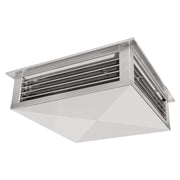 Leyso 24” Stainless Steel 4-Way Adjustable Air Diffuser for Evaporative Swamp Cooler, 26” x 26" Mounting Edge