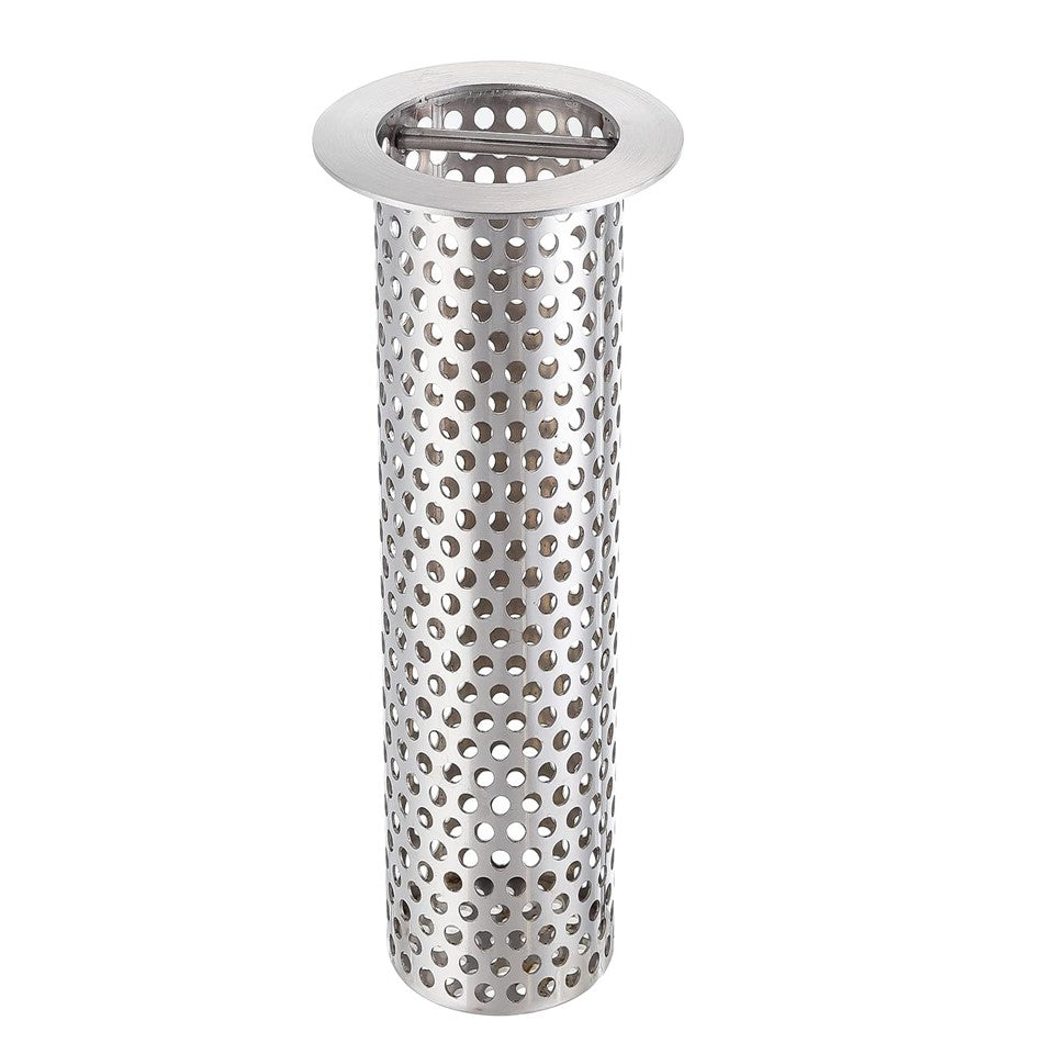 Leyso 2" Drain 8"H Stainless Steel Cylindrical Floor Sink Strainer with Handle