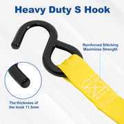 Leyso Retractable Ratchet Straps, Auto Ratchet Straps, Retractable Ratchet Tie Down Straps for Jet Skis, Motorcycles, Boats