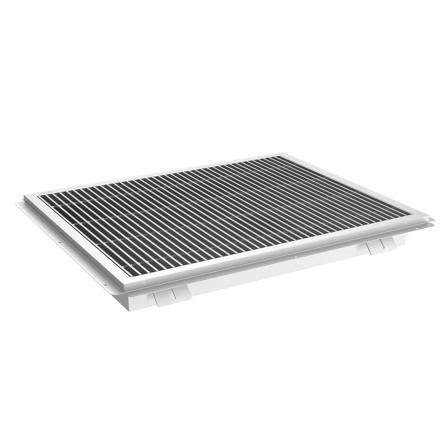 Leyso 24" x 42" 14-Gauge Stainless Steel Floor Trough with Removable Grate and Strainer Basket, Commercial Floor Drainer Used for Restaurants Kitchen, Hotels, Industrial Facilities.