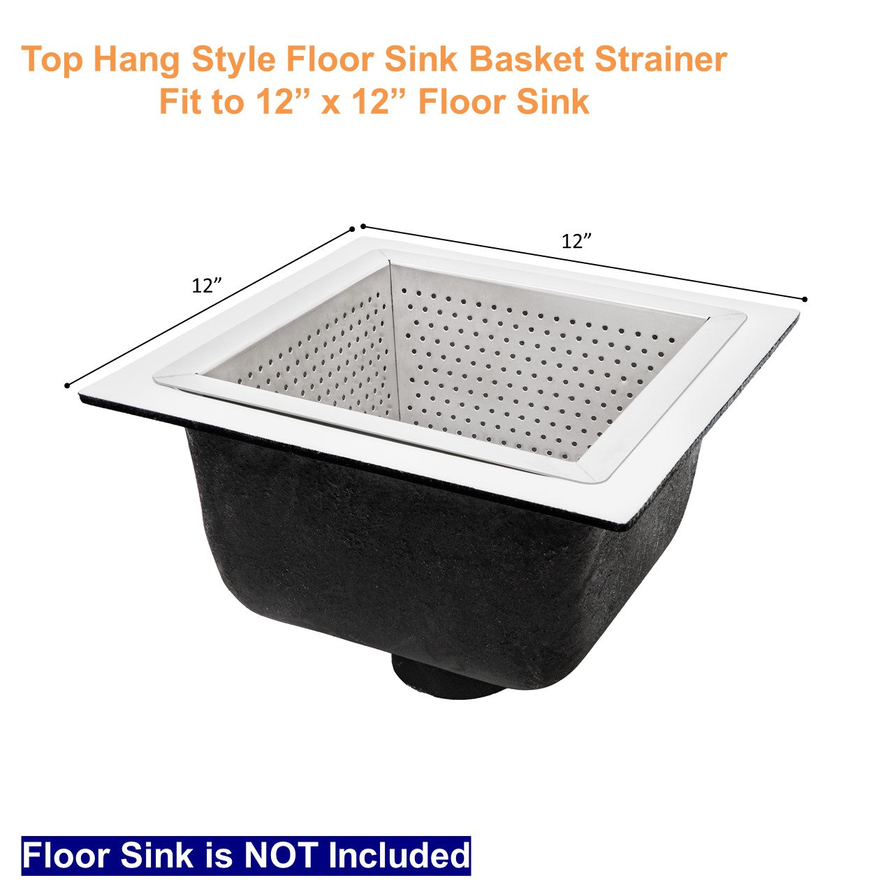 Kitchen Sink Basket Strainer Drain with Post Style Basket in