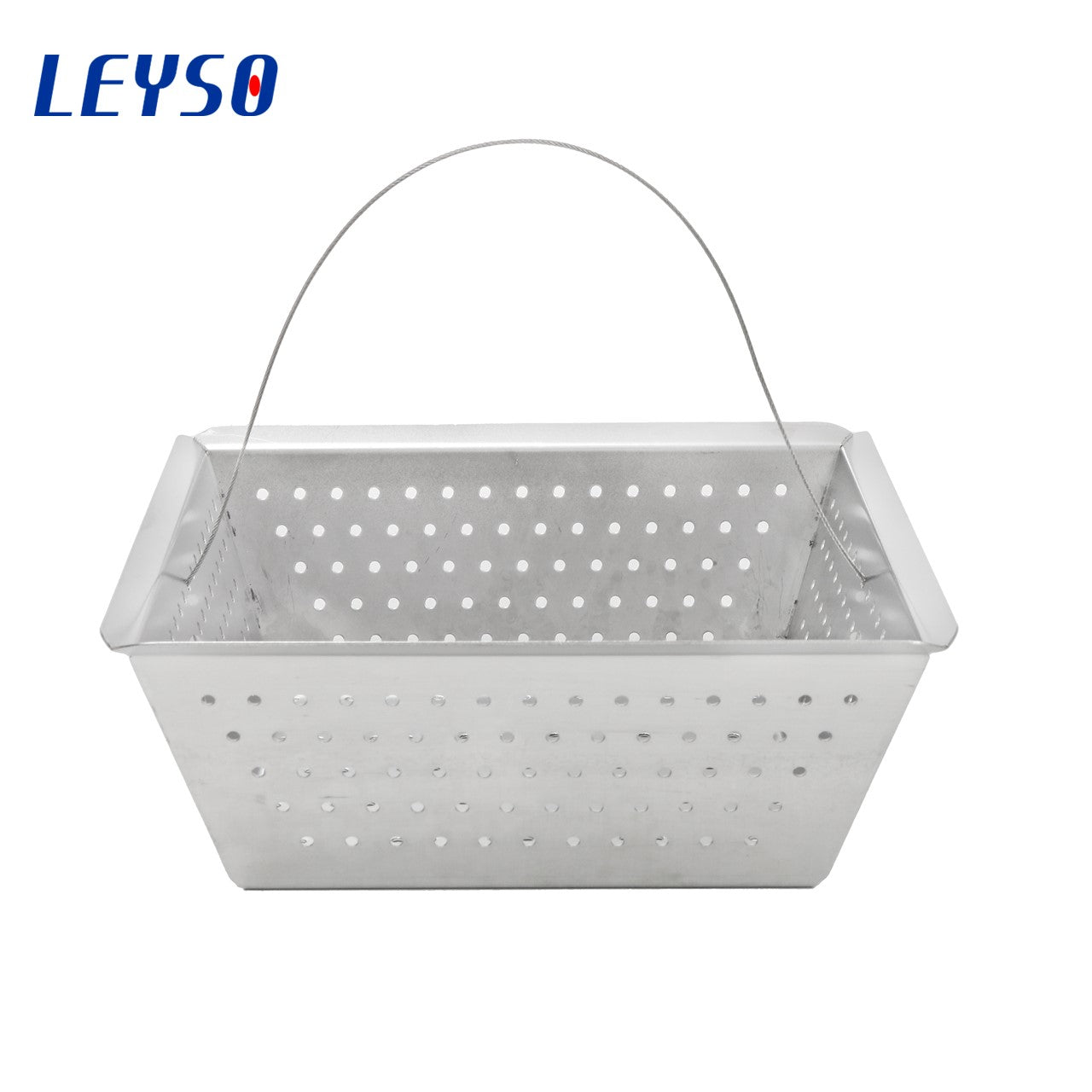 Leyso Stainless Steel Floor Sink Drop-in Basket Strainer Sink Drain Cover 8-1/2" x 8-1/2” x 3-1/8” for Kitchen, Restaurant, Bar, Buffet