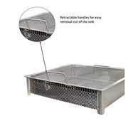 Leyso Stainless Steel Compartment ETL Certified Drop-In Sink Drain Basket (24" x 24", Drain Basket)