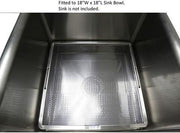 Leyso Stainless Steel Compartment ETL Certified Drop-In Sink Drain Basket (20" x 20", Drain Basket)