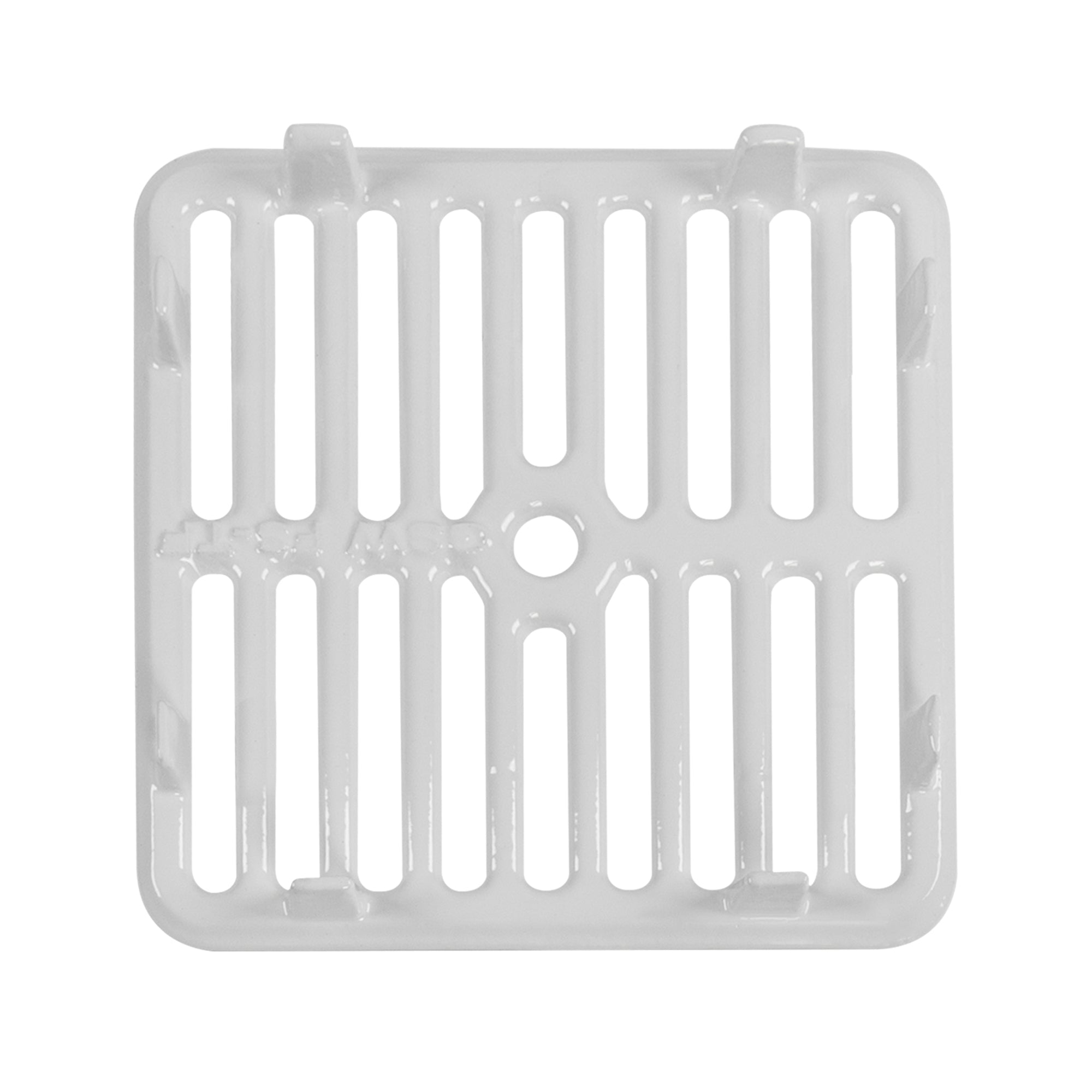 Leyso Cast Iron Porcelain Floor Sink Top Grate with Ceramic Surface FS-TF, 9-⅜” x 9-⅜” x 1-¼” - Perfect for Restaurant, Bar, Buffet (Full Size)