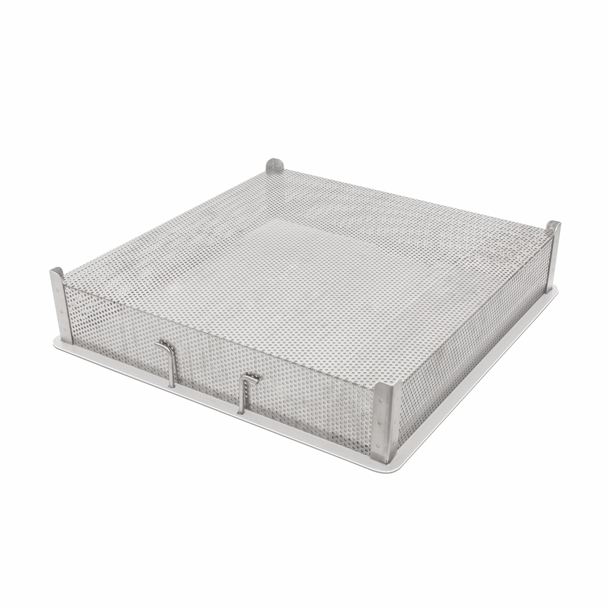 Leyso Stainless Steel Compartment ETL Certified Drop-In Sink Drain Basket (24" x 24", Drain Basket)