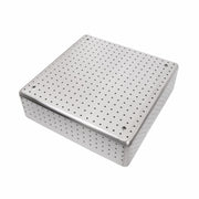Leyso Stainless Steel Scrap Basket Includes Rack Slide Rails, 17-1/2"W x 17-1/2"L, ETL Certified (18" x 18", Scrap Basket)