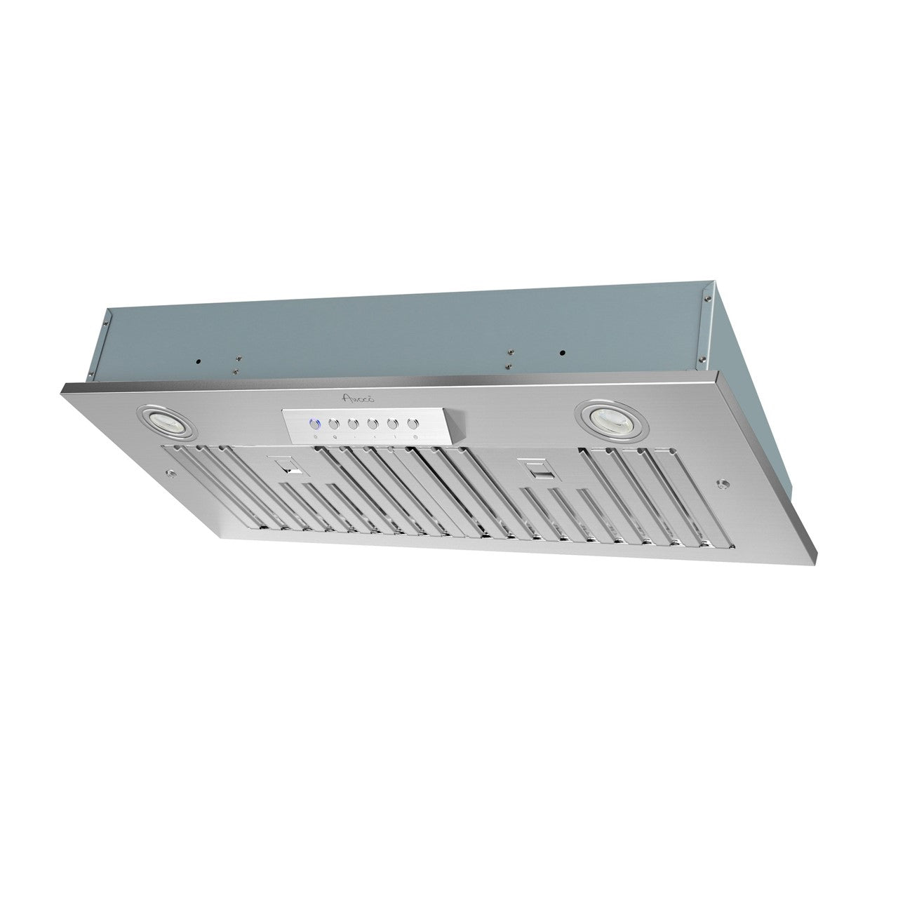 Awoco RH-IT08-30 Super Quiet Split Insert Stainless Steel Range Hood,  4-Speed, 1000 CFM, LED Lights, Baffle Filters with 8” Blower (30