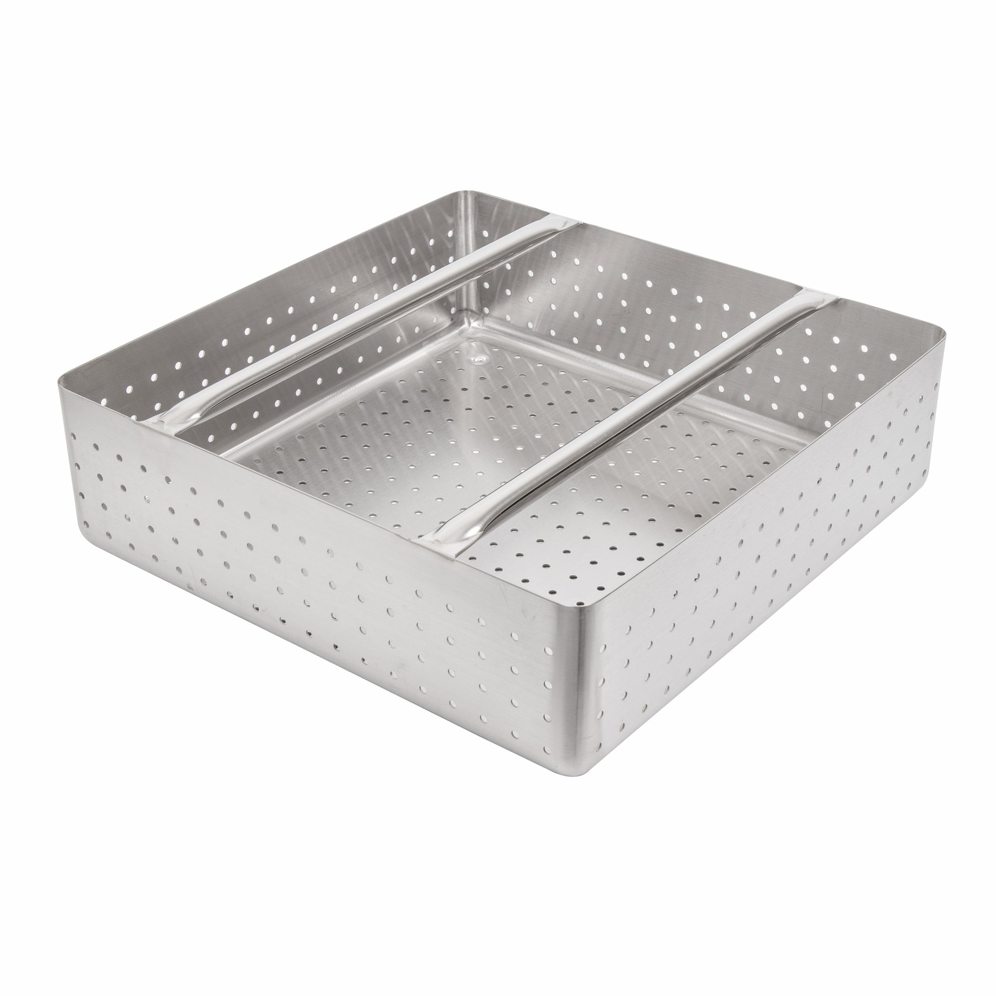 Leyso Stainless Steel Scrap Basket Includes Rack Slide Rails, 23-1/2"W x 17-1/2"L, ETL Certified (24" x 18", Scrap Basket)