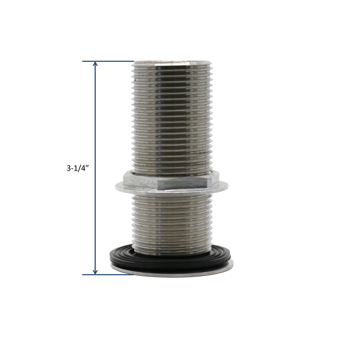 Leyso AA-144 Stainless Steel Bar Sink Drain 1" Nominal Pipe Size 1" NPS Thread for 1-3/8" Sink Opening (3-1/4" Length)